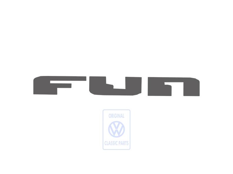VW Original Folienschriftzug Anthrazit-Metallic (Grau) - 6Q0853750A MM5