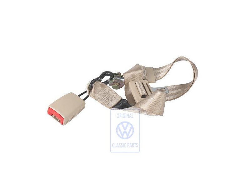 VW Original Beckengurt Und Gurt- Schloss Cream - 6Q0857487B HZP