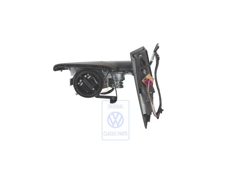 VW Original Aussenspiegelgehäuse Satinschwarz - 6Q2857508F 01C