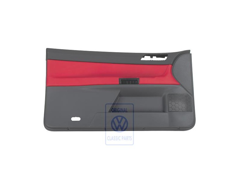 VW Original Türverkleidung (Leder) Flashrot/Anthrazit - 6Q3867011FFQMU
