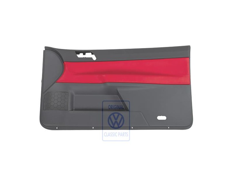VW Original Türverkleidung (Leder) Flashrot/Anthrazit - 6Q3867012EQQMU