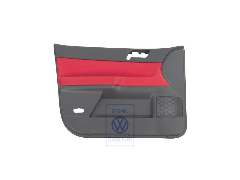 VW Original Türverkleidung (Leder) Flashrot/Anthrazit - 6Q4867011HMQMU