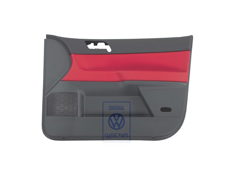 VW Original Türverkleidung (Leder) Flashrot/Anthrazit - 6Q4867012GJQMU