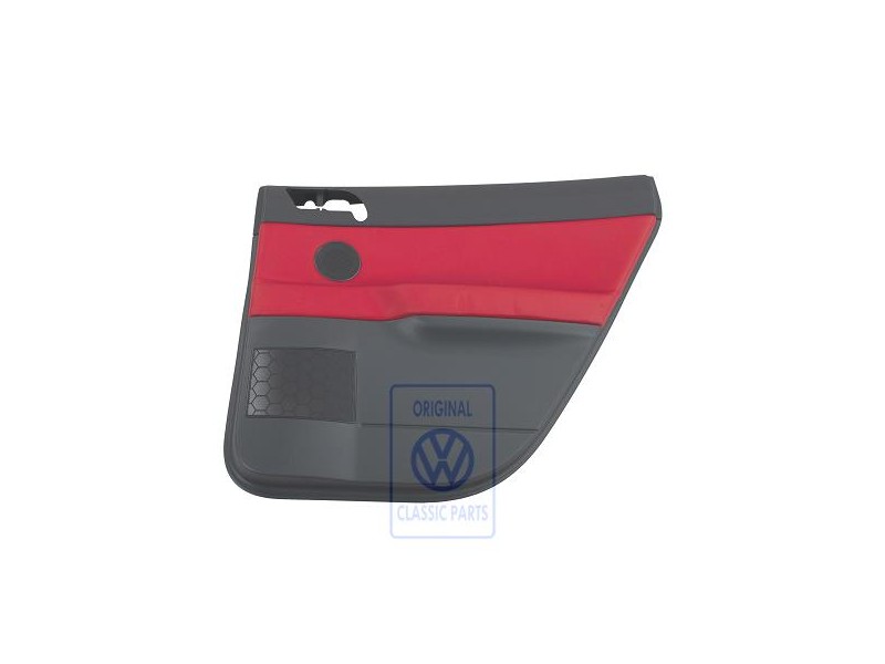 VW Original Türverkleidung (Leder) Flashrot/Anthrazit - 6Q6867212FTQMU