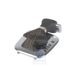 VW Original Schaltabdeckung Schwarz/Orange - 6R2713203E S0D