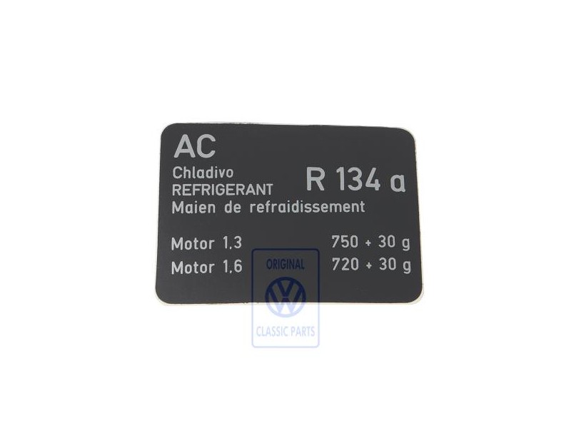 VW Original Kennschild - 6U0010205F