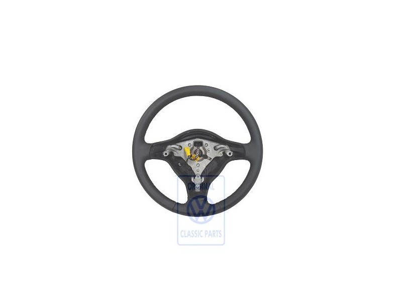 VW Original Lenkrad (Leder) Schwarz - 6X0419091G E74