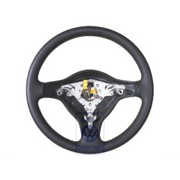 VW Original Lenkrad (Leder) Schwarz/Fantasiagrün - 6X0419091G HYN