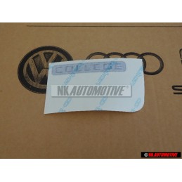 VW Original Schriftzug Dunkelblau/Graublau - 6X0853750 2E3