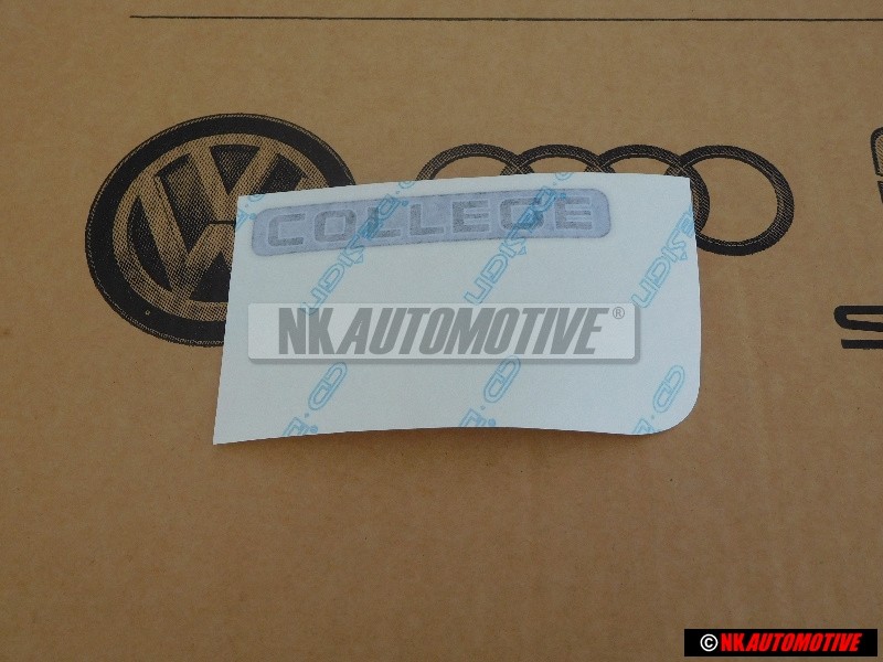 VW Original Schriftzug Dunkelblau/Graublau - 6X0853750 2E3