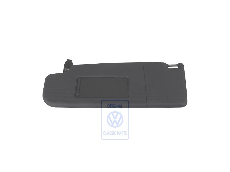 VW Original Sonnenblende Mit Spiegel Und Abdeckung Schwarz - 6X0857551E 3H8