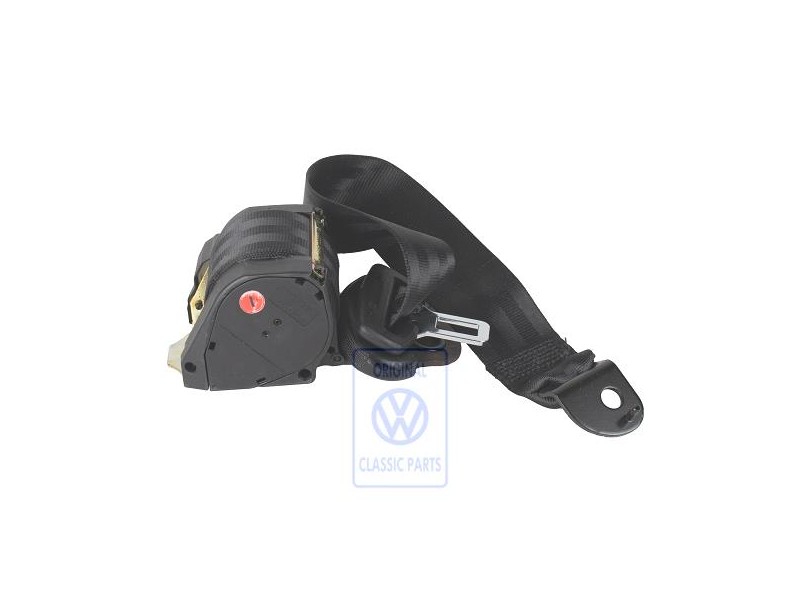 VW Original Dreipunkt-Sicherheitsgurt Schwarz - 6X0857805E 041