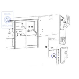 VW Original 1 Satz Scharniere - 701070119A