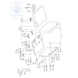 VW Original Rückenpolster Mit Bezug - 701070222A