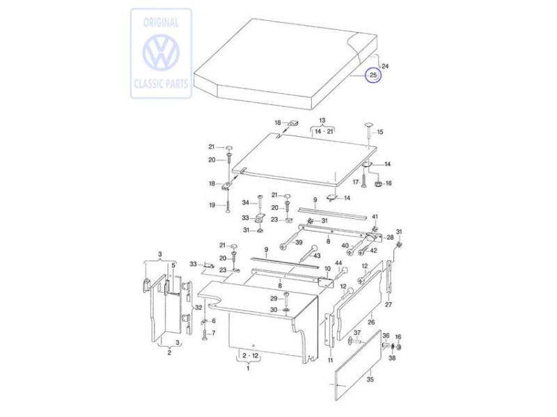 VW Original Polsterbezug - 701070247B
