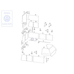 VW Original Gleitschiene - 701070406F