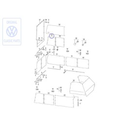 VW Original Gardine Für Seitenscheibe - 701070407A
