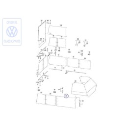 VW Original Gardine Für Seitenscheibe - 701070411B