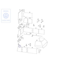 VW Original Gardine Für Seitenscheibe - 701070412B
