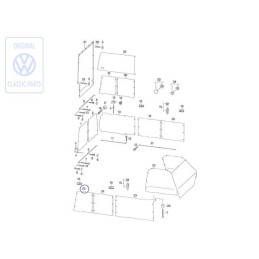 VW Original Gardine Für Seitenscheibe - 701070416D
