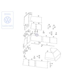 VW Original Gardine Für Seitenscheibe - 701070416E