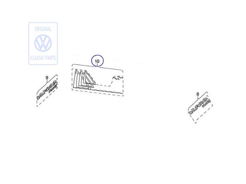 VW Original Dekorfolie - 701070941B