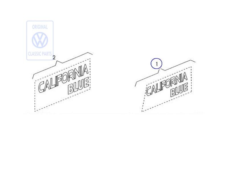 VW Original Folienschriftzug - 701070941M