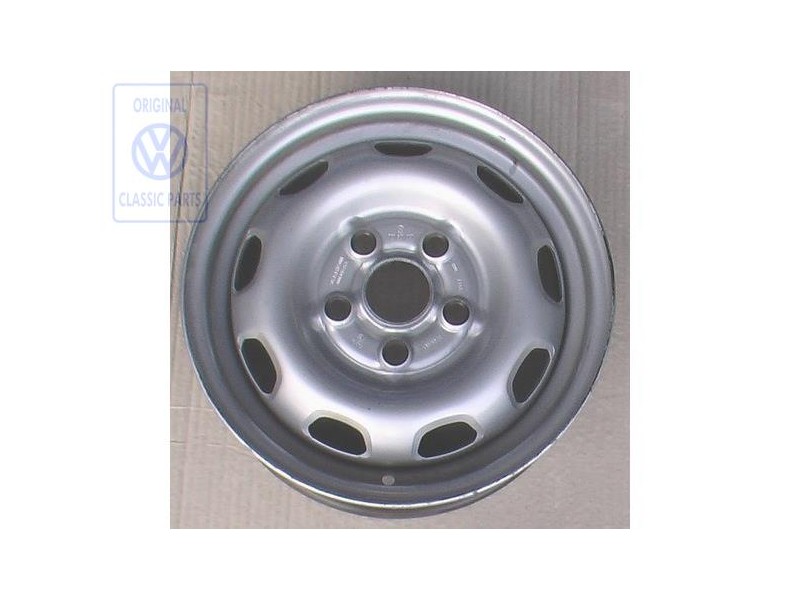 VW Original Stahlfelge Chromfarben - 701601027 091