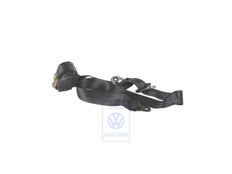 VW Original Dreipunkt-Sicherheitsgurt Satinschwarz - 701857805C 01C