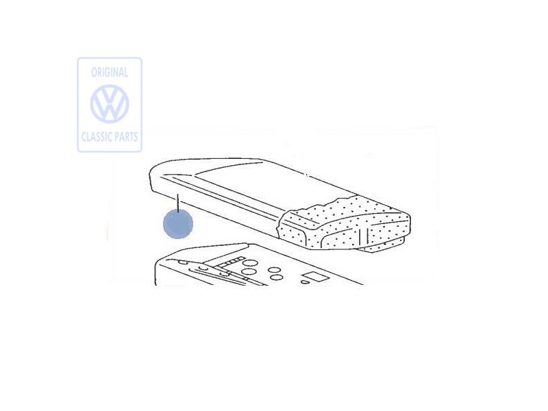 VW Original Sitzbezug (Stoff) Flanellgrau - 701881406K EEM