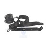 VW Original Dreipunkt-Sicherheitsgurt Satinschwarz - 703857815A 01C