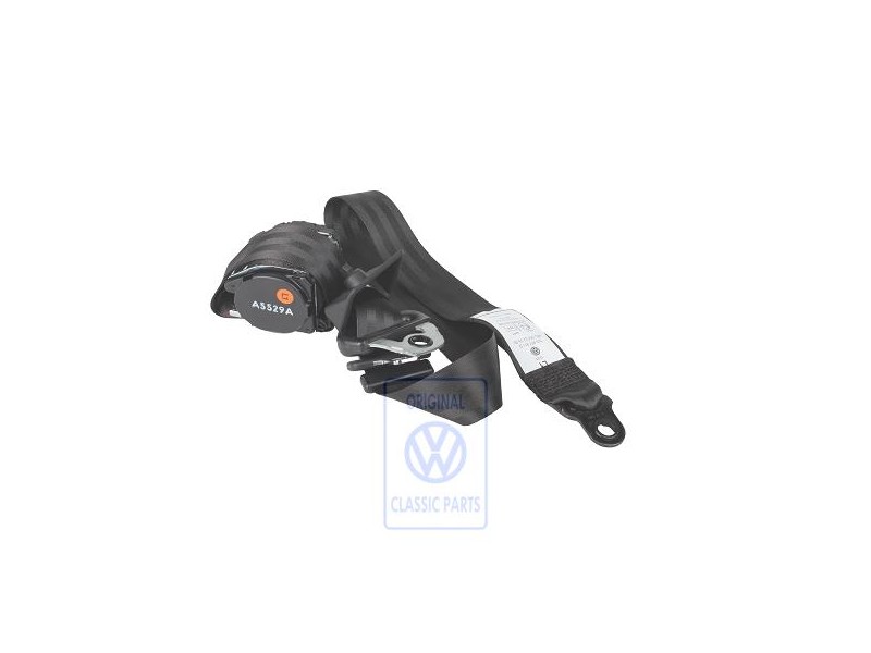 VW Original Dreipunkt-Sicherheitsgurt Satinschwarz - 705857811D 01C