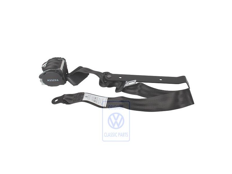 VW Original Dreipunkt-Sicherheitsgurt Satinschwarz - 723857815 01C