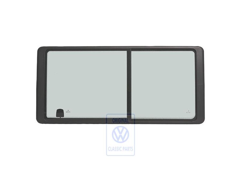 VW Original Schiebefenster Komplett Satinschwarz - 7D0847711R 01C