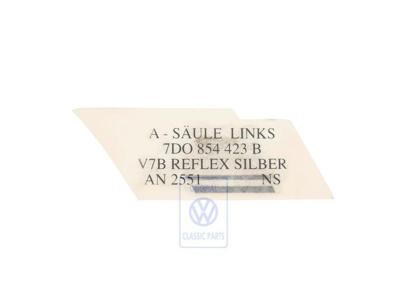 VW Original Dekorfolie Reflexsilber - 7D0854423B V7B