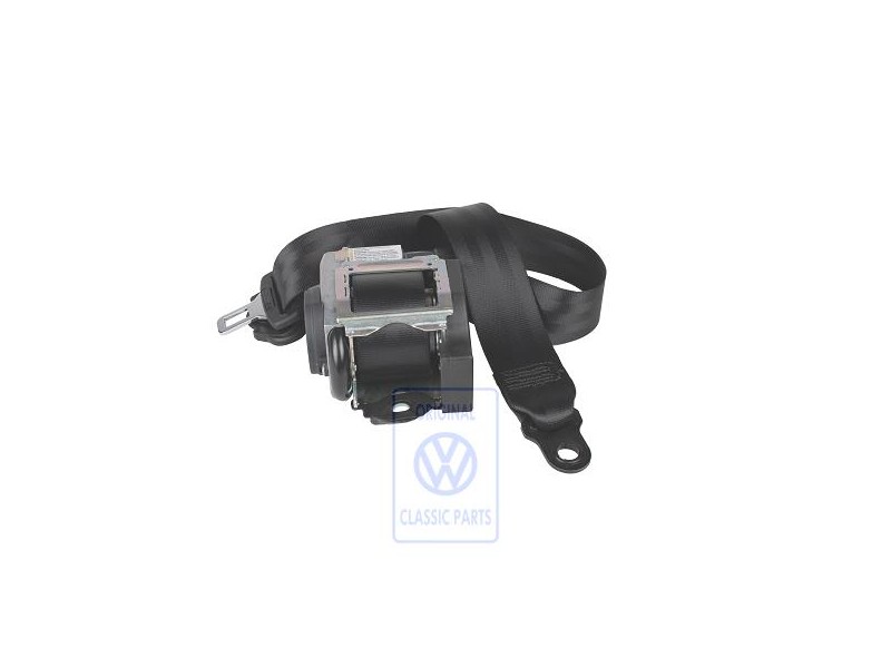 VW Original Dreipunkt-Sicherheitsgurt Satinschwarz - 7D0857805D 01C
