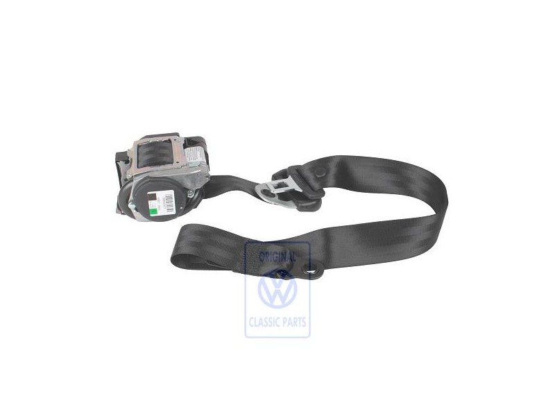 VW Original Dreipunkt-Sicherheitsgurt Satinschwarz - 7D0857806 01C