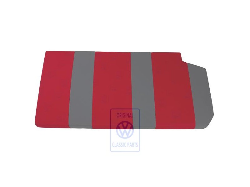 VW Original Polsterauflage Flanellgrau/Rot - 7D0864413K PAQ