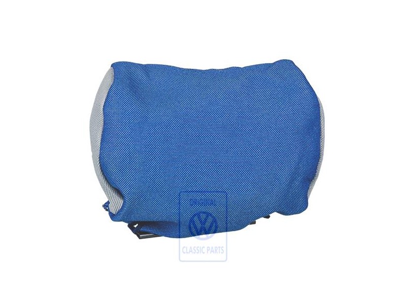 VW Original Kopfstützenbezug (Stoff) Flanellgrau/Blau - 7D0881921AHHRC