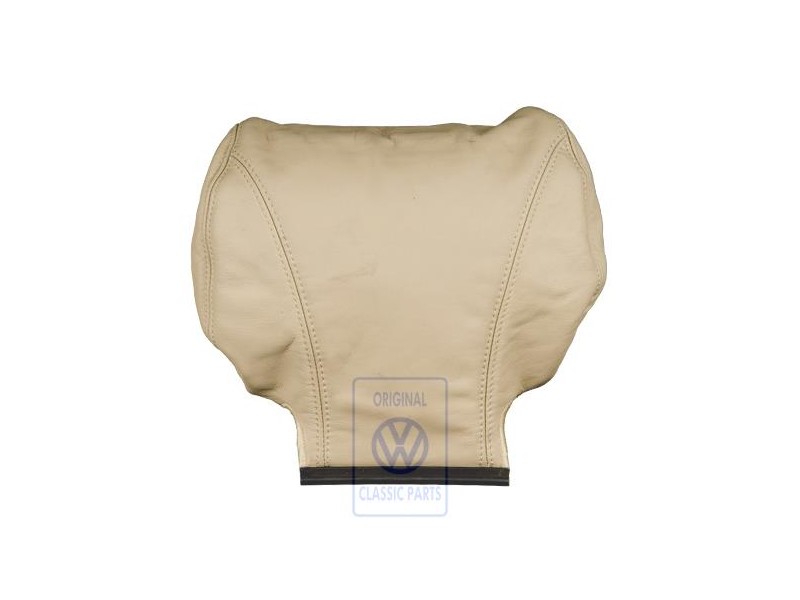 VW Original Kopfstützenbezug (Leder) Hellbeige - 7D0881921K R08