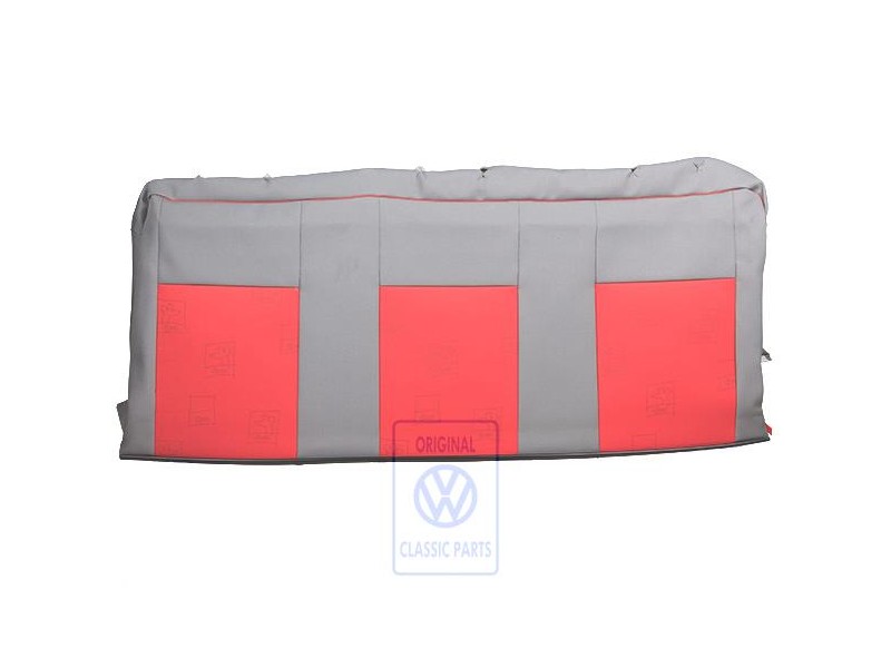 VW Original Lehnenbezug (Stoff) Flanellgrau/Rot - 7D0885805ADPAN