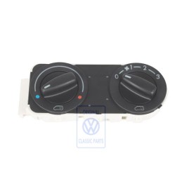 VW Original Bedieneinheit Satinschwarz - 7D0919158D 01C