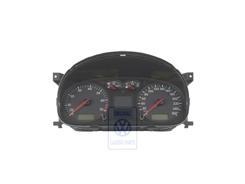 VW Original Kombiinstrument Satinschwarz - 7D0920822LX01C