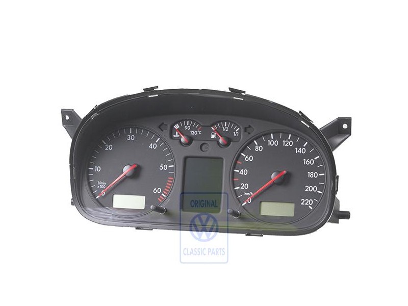 VW Original Kombiinstrument Satinschwarz - 7D0920842 X01C
