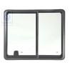 VW Original Schiebefenster Komplett Satinschwarz - 7D5847711C 01C