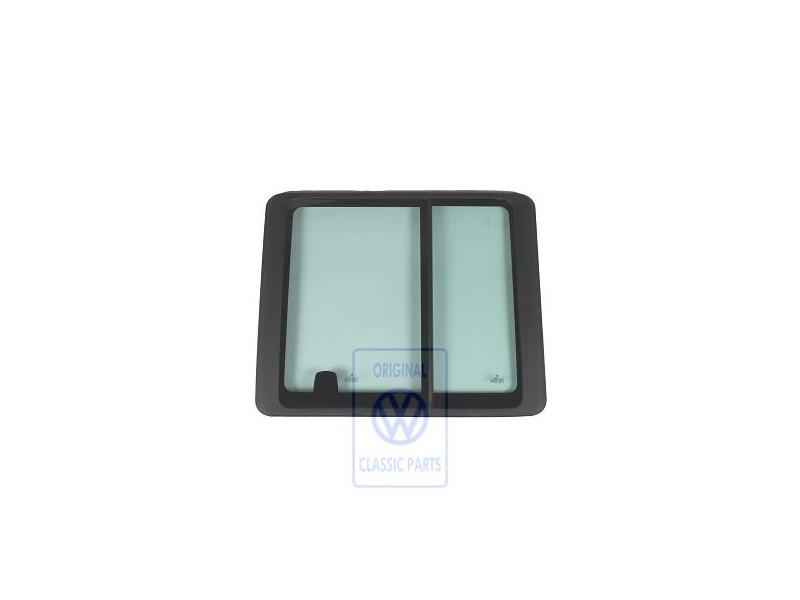 VW Original Schiebefenster Komplett Satinschwarz - 7D5847711D 01C