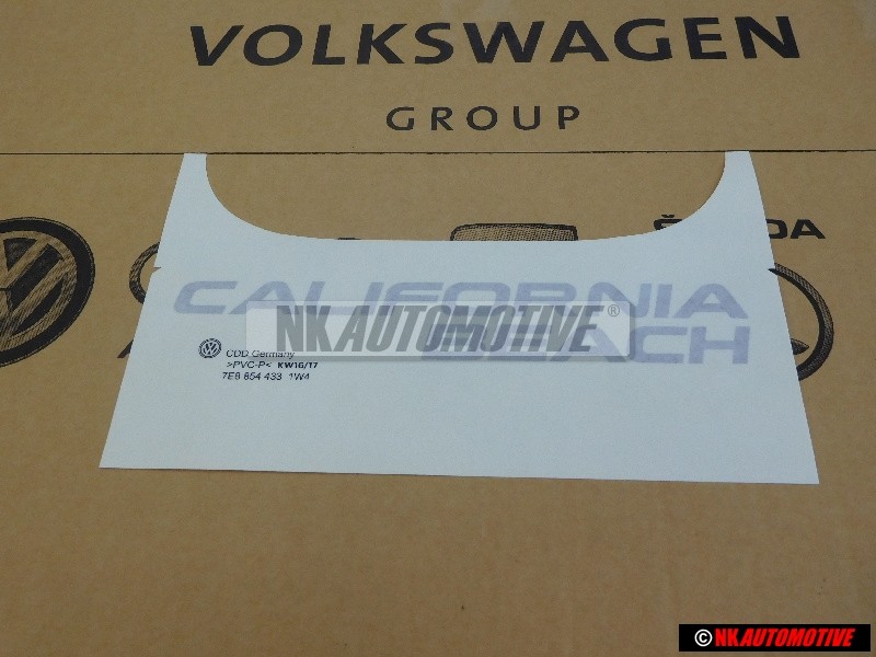 VW Original Folienschriftzug Silber - 7E8854433 1W4
