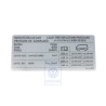 VW Original Kennschild Für Reifendruck - 7H0010628