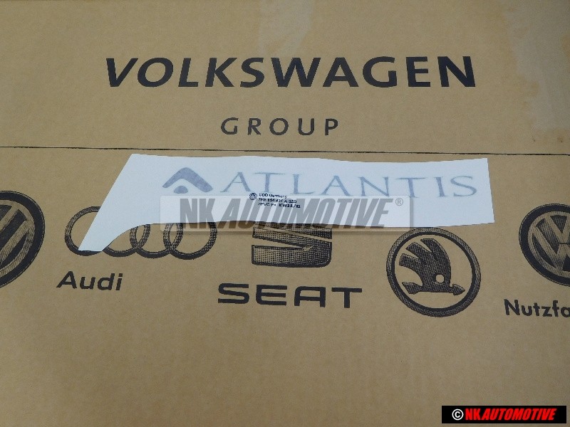 VW Original Folienschriftzug Diamantsilber (Dunkel) - 7H5854431A 9ZD