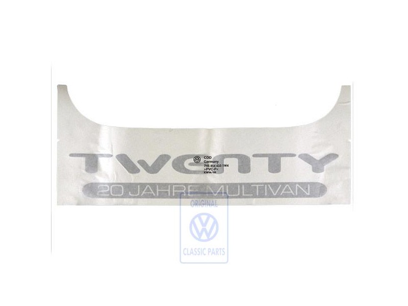 VW Original Folienschriftzug Silber - 7H5854433 1W4